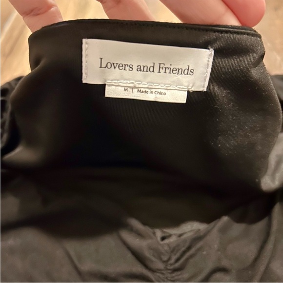 Lovers + Friends Black Ruched Square-Neck Short Sleeve Bodysuit - Picture 5 of 5